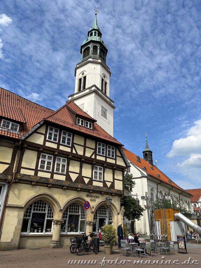 Blick auf Marienkirche und Museum in Celle