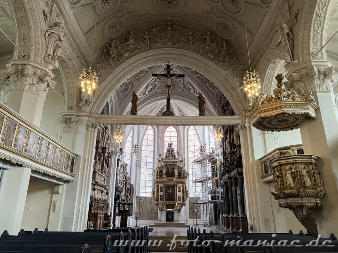 Der Barock-Hochaltar in der Marienkirche in Celle