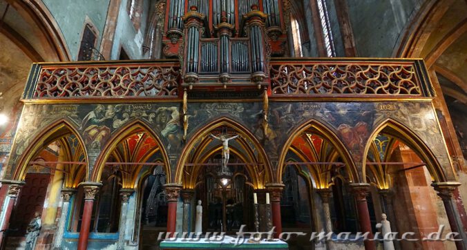 Straßburgs schöne Peterskirche - Lettner mit Gemälden