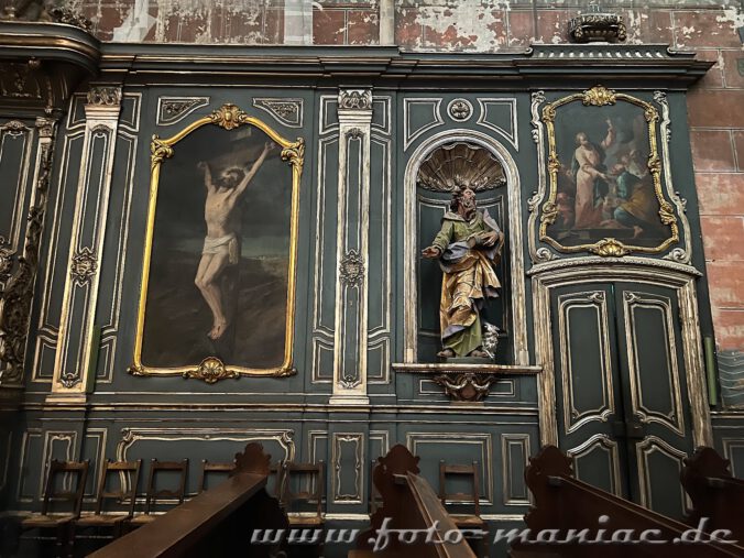 Barocke Täfelung im Chor der Peterskirche in Straßburg